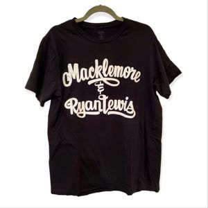 Winners circle macklemore men's shirt size L color black/white